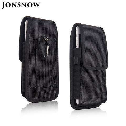 Funda Universal de nailon para iPhone, Samsung, Huawei, Xiaomi, cinturón con mosquetón, 3,5-6,3 pulgadas ► Foto 1/6