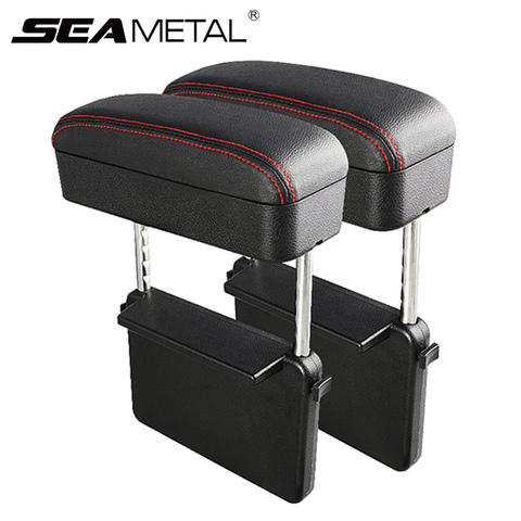 Compartimento central para coche brazo resto estilo de coche Auto para espacio de asiento organizador brazo resto caja Universal compartimento de reposabrazos para coche codo soporte ajustable ► Foto 1/6