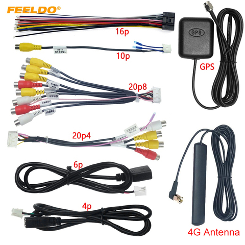 FEELDO-Kit de arnés de cables estéreo para coche, Compatible con la interfaz XY AUTO Android Solution # AM4919 ► Foto 1/6