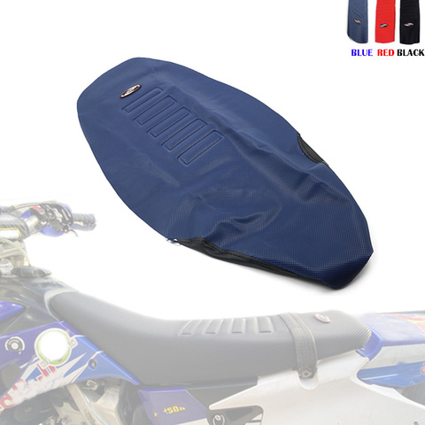 Cubierta de asiento suave con pinza para motocicleta, cubierta de asiento suave con patrón de diamante antideslizante, elástico, resistente al agua, para KTM 125-450 SX SXF EXC XC-W HONDA CRF250R ► Foto 1/6