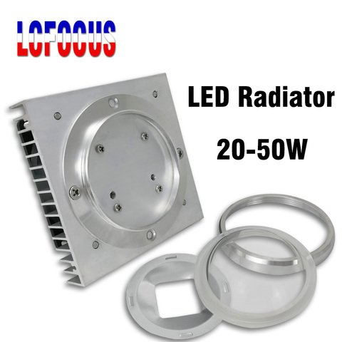 Disipador térmico de aluminio con ventilador, sistema de refrigeración de 20W, 30W, 50 W, lámpara, radiadores, para bricolaje, 20, 30 y 50 W, luz LED de cultivo para acuario ► Foto 1/6