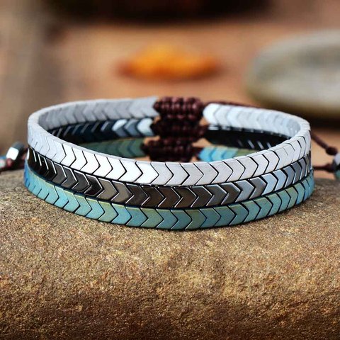 Pulseras Punk para hombre y mujer, pulseras de amistad, amantes, parejas, joyería de pulsera de la amistad ► Foto 1/1