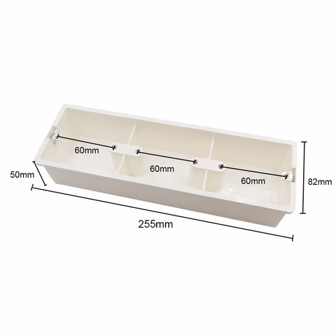 Caja de empalme de interruptor de montaje en pared, alta calidad, Triple secreto, 255x82x50mm, 86 tipos, interruptores de pared y enchufes ► Foto 1/6