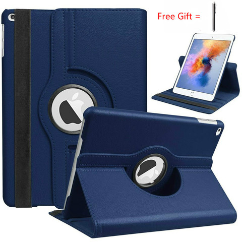 IPad aire caso de iPad 2 DE AIRE caso cubierta, Funda para iPad mini 9,7 de 2022, 2017 5 6 5th 6th generación Funda 360 grados cuero abatible inteligente Coque ► Foto 1/6