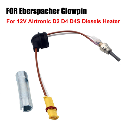 Llave de enchufe de 12V compatible con Eberspacher Glowpin, 1000-8000KVA, para Airtronic D2 D4 D4S, calentador diesel ► Foto 1/6