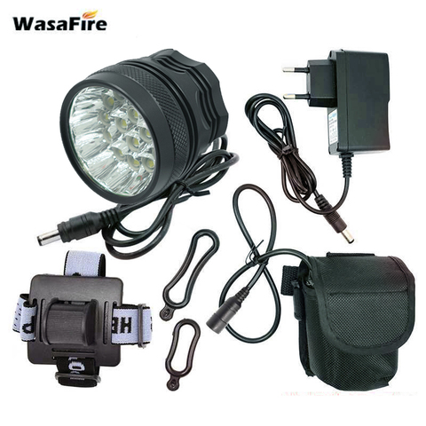 WasaFire-faro delantero para bicicleta, luz led de 40000 lúmenes, 16 x T6, para exteriores, conducción nocturna, Camping ► Foto 1/6