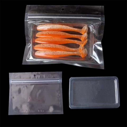 100 unids/lote 15*12cm 10*8cm bolsa de embalaje bolsa de plástico paquete blíster de PVC para Señuelos de Pesca ► Foto 1/6
