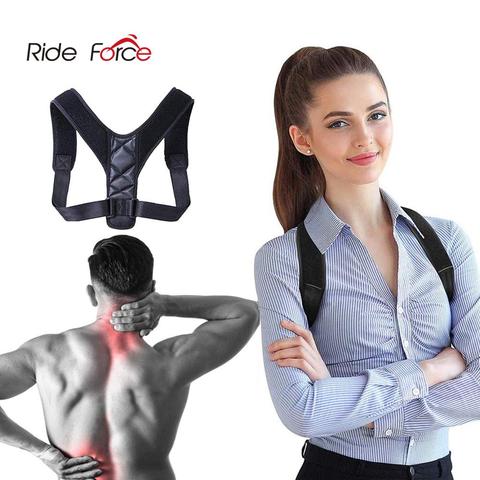 Corrector de postura ajustable para hombre y mujer, tirantes para espalda, Correa protectora de hombro, soporte para gimnasio, Fitness, correa de protección para el cuidado de la espalda ► Foto 1/6