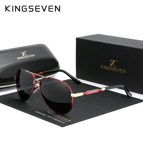 KINGSEVEN-gafas de sol de aluminio polarizadas para hombre, gafas de sol de conducción, UV400, fotocromáticas ► Foto 1/6