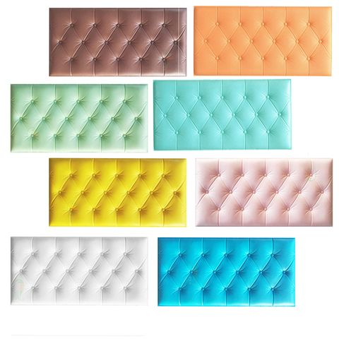 Papel tapiz impermeable 3D, papel tapiz autoadhesivo de espuma de cuero de imitación para sala de estar, dormitorio, habitación de niños, adhesivos de fondo de pared DIY ► Foto 1/6
