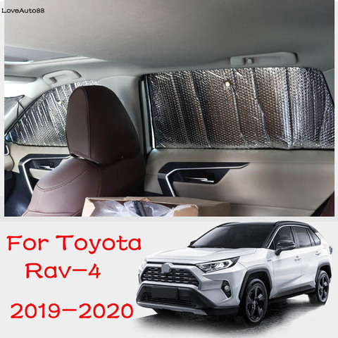 De aluminio del coche de parabrisas sombrilla nuevo frente parasol de ventanilla trasera Visor Protector para Toyota Rav4 RAV-4 2022 de 2022 a 2022 ► Foto 1/6