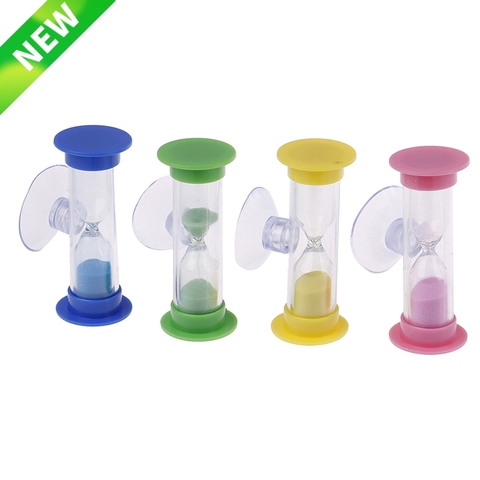 Minireloj de arena de cristal para dientes para niños, 2 minutos, giratorio, temporizador de arena, temporizador de ducha, reloj de arena Multicolor, 1 ud. ► Foto 1/6