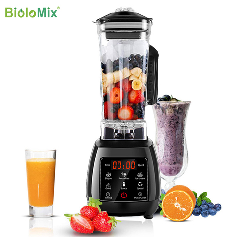 Licuadora de alta potencia 3HP, libre de BPA, con panel táctil, mezclador con pantalla digital, exprimidor profesional, procesador de alimentos, batidos con hielo y fruta, 2L ► Foto 1/6