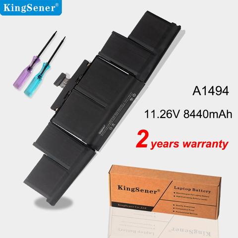 Kingsener-Batería de 11,26 V para ordenador portátil, 95Wh, A1494, 15 pulgadas, Retina (finales de 2013 y mediados de 2014), ME293, ME294, 8440mAh ► Foto 1/6