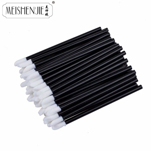 MEISHENJIE 50/100 Uds desechables LipBrush las mujeres venta al por mayor de accesorios brillo varillas aplicador perfecto herramienta de maquillaje de moda caliente nuevo ► Foto 1/6