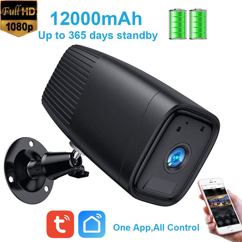 Tuya Smart Life-cámara WiFi con batería para exteriores, Audio bidireccional, 12000mAh, 6 meses de tiempo de uso ► Foto 1/6