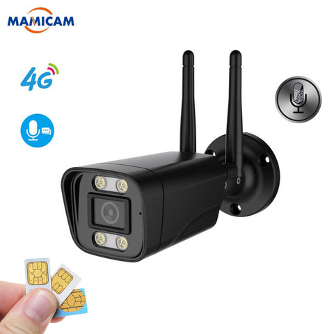 2MP vídeo de exterior vigilancia 3G tarjeta Sim 4G Cámara WIFI Webcam de alarma de seguridad inalámbrica IP grabadora CCTV impermeable ► Foto 1/1