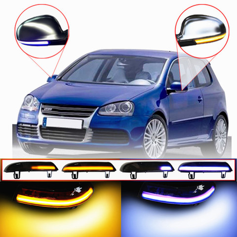 Pergamino llevó Luz de señal de giro lado espejo luz intermitente repetidor intermitente para VW GOLF 5 Plus Jetta MK5 Passat B6 EOS ► Foto 1/6