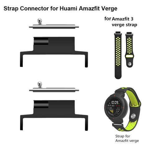 2 pares de conector de correa para Huami Amazfit Verge, accesorios para reloj inteligente, reemplazo de banda, adaptador de pulsera, Conector de correa ► Foto 1/6