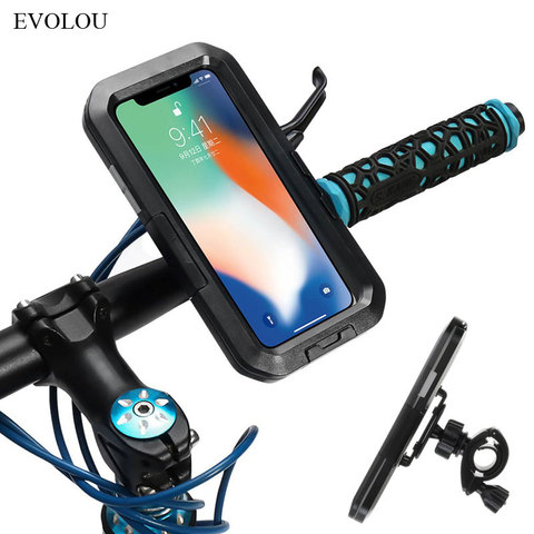 Soporte de teléfono móvil para bicicleta y motocicleta, funda impermeable para iphone 11 Pro Max SE 2022 XS XR ► Foto 1/6