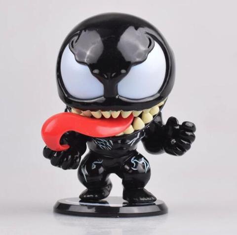 Lindo Marvel veneno Eddie Brock cabeza de Bobble figuras de acción de juguete ► Foto 1/6