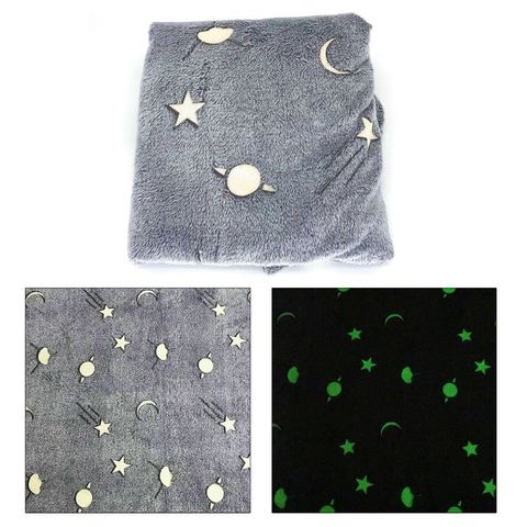 Manta mágica luminosa para niños, fluorescente brillante, tela superior, franela, Blanke, nueva ► Foto 1/6