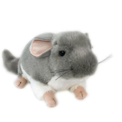 Chinchilla-ratón muñeco de peluche realista para niños, juguete de decoración de escritorio para el hogar, animales de peluche, regalo ► Foto 1/6