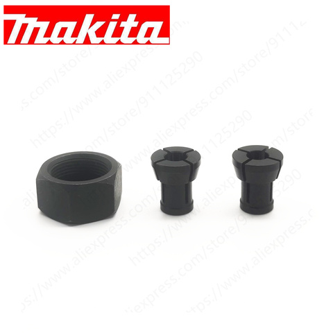 6mm 6,35mm boquilla de cono para MAKITA RP0900 RT0700 RT0700C RT0700CX3 RP2301FCXK RT0700CX2 3621 3621A 3620 MT361 DRT50Z tuerca chuck ► Foto 1/1