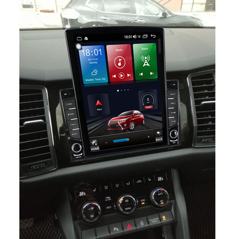 Radio de Audio Tesla jugador Navi Unidad de coche Multimedia IPS DSP Android 10 64GB para Skoda Kodiaq 2017 2022 GPS ► Foto 1/1