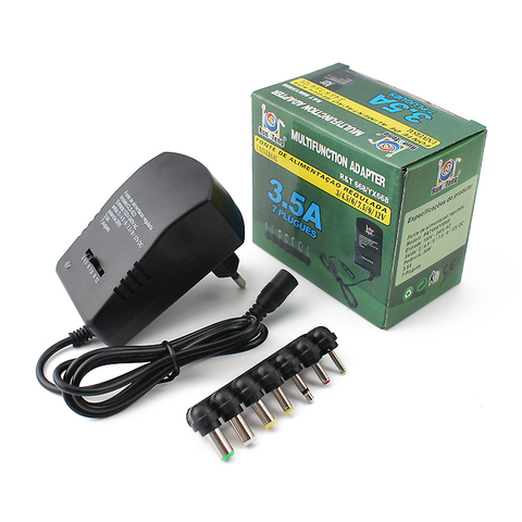 Adaptador de fuente de alimentación ajustable, adaptador de voltaje múltiple de CA de 220V a 12V, CC de 9V, 6V, 7V, 5V, 3V, convertidor, enchufe ajustable de 7, 3a, 30W, UE y EE. UU. ► Foto 1/6