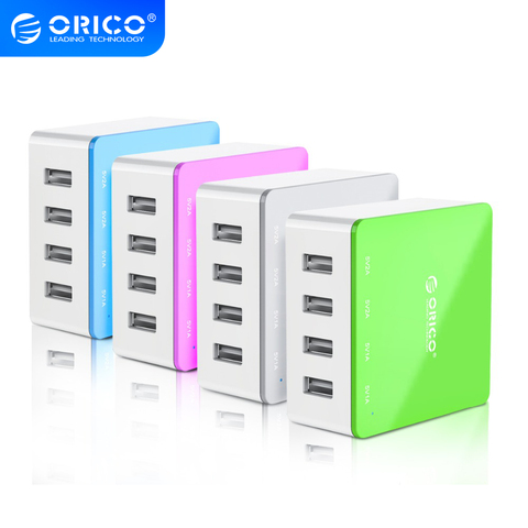 ORICO-cargador USB de 4 puertos, adaptador de corriente Universal de escritorio, 5V, 6A, 30W de salida para Samsung, iPhone y Huawei ► Foto 1/6