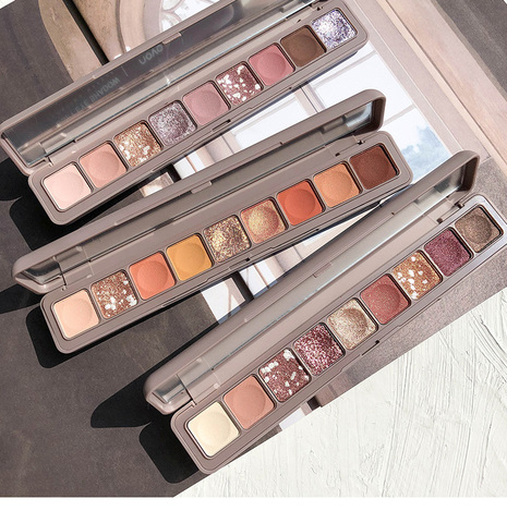 NOVO nueva belleza 10 colores que pertenecen brillo mate sombra de ojos paleta sombra de ojos maquillaje impermeable ► Foto 1/6