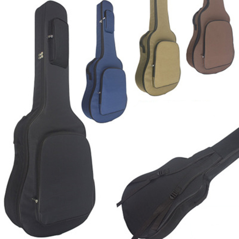 Scione-funda de guitarra, 36 38 40 41 pulgadas, funda de transporte, mochila Oxford, bolsa grande para guitarra acústica folclórica, con correas de hombro dobles ► Foto 1/6