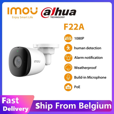 Dahua Imou F22A 1080P HD IP67 impermeable cámara de Onvif y diversificado cámara de almacenamiento al aire libre Cámara PoE humanos de detección ► Foto 1/6