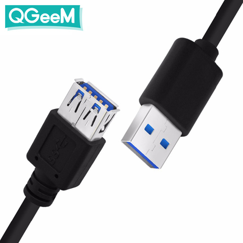 QGeeM USB 3,0 Cable de extensión macho a hembra USB3.0 Cable de extensión macho hembra para ordenador Samsung Flash Drive Hdd ► Foto 1/6