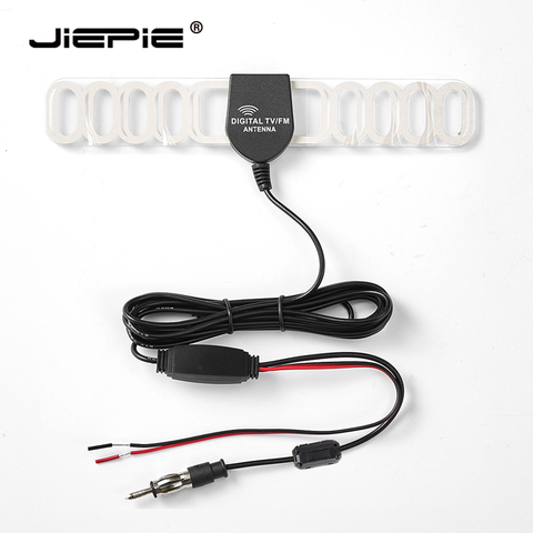 JIEPIE Universal Antena de coche FM 20dB amplificador de cable de 3M parabrisas antena escondida para auto camión auto Radio estéreo antena activa ► Foto 1/6