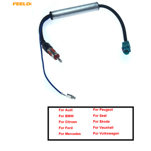 FEELDO-Adaptador de antena macho para coche, instalación de Radio posventa, para Audi, VW, BMW, Ford, Citroen, Chrysler # FD-4791 ► Foto 1/4