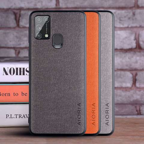 Funda para Samsung Galaxy M31 M51, carcasa de lujo, textil, piel suave de TPU, carcasa dura para teléfono samsung m31 ► Foto 1/6