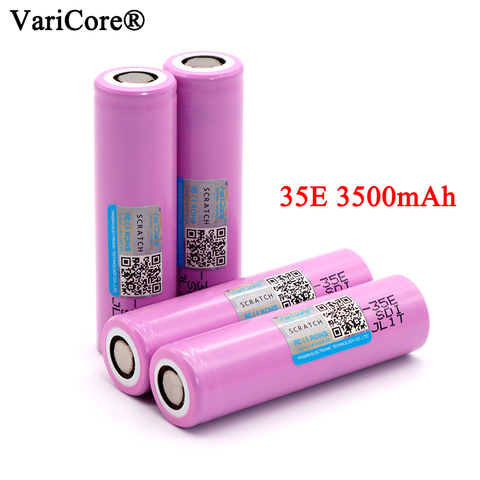 6-40 Uds VariCore 35E original 18650 batería de litio de potencia 3500mAh 3,7 v 25A de alta potencia INR18650 35E adaptador para herramientas eléctricas ► Foto 1/3
