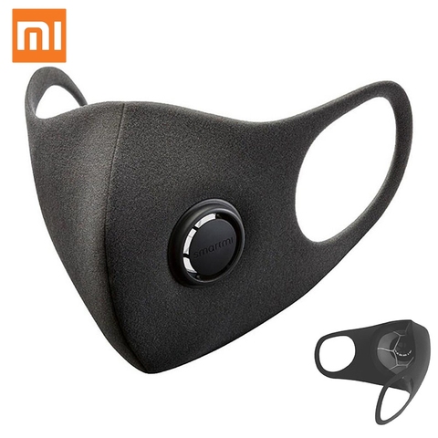 Mascarilla Original Xiaomi SmartMi PM2.5 neblina pura antineblina ajustable para colgar en la oreja diseño 3D máscara de respiración ligera ► Foto 1/6
