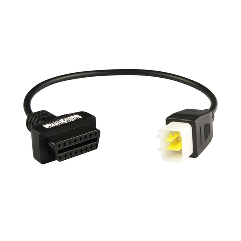 Adaptadores OBD2 de 6 a 16 pines para motocicleta, herramientas de diagnóstico, conectores OBD, Cable de extensión para BENELLI Autocycle ► Foto 1/5