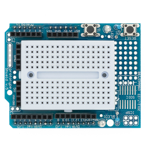 Electrónica Inteligente UNO Proto Shield-Placa de expansión con ProtoShield UNO, miniplaca BASE DE SYB-170 ► Foto 1/6