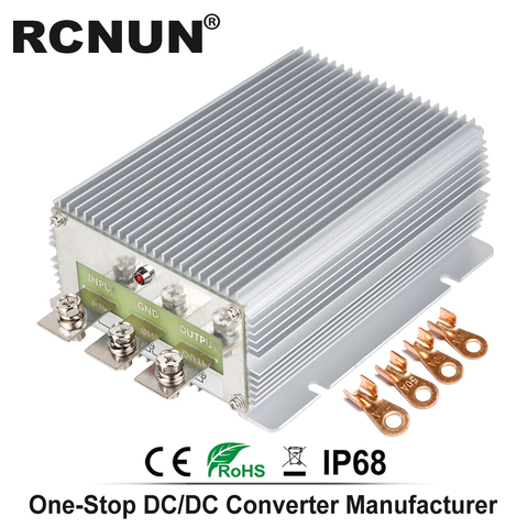 RCNUN alta eficiencia 12 V-48 V 15 amperios convertidor de potencia de CC a cc 12V a 48V 10A regulador de voltaje de impulso de DC-DC ► Foto 1/6
