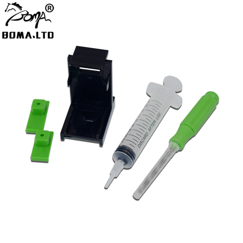 BOMA.LTD-Kit de herramientas de jeringa para Cartucho de recarga de tinta, almohadillas de goma para HP 46, 64, 67, 305, 124, 124XL, 305XL, 67XL, 805XL, 62XL, 303XL ► Foto 1/6