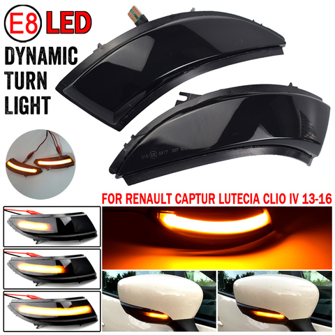 Intermitente dinámico para Renault, señal de giro LED para KAPTUR CAPTUR J5 H5 Clio IV MK4 4 Lutecia Grandtour, 2013, 2014, 2015, 2016, Luz ► Foto 1/6