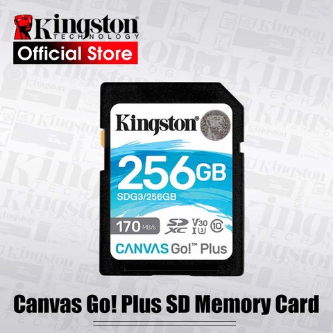 Tarjeta SD Kingston, tarjeta de memoria flash de 128GB, 64GB, 32GB, 256gb Class10 uhs-i U3 4K, 512gb, cartao de memoria para drones de cámaras SLR ► Foto 1/6