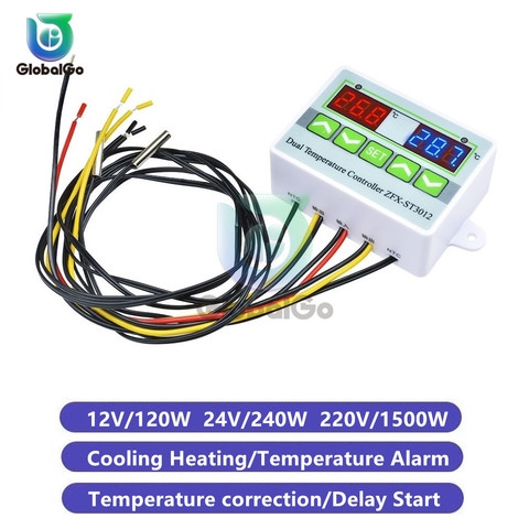 Interruptor controlador de temperatura para incubadora de aire acondicionado, alarma de zumbador ST3012, termómetro, termostato ► Foto 1/6