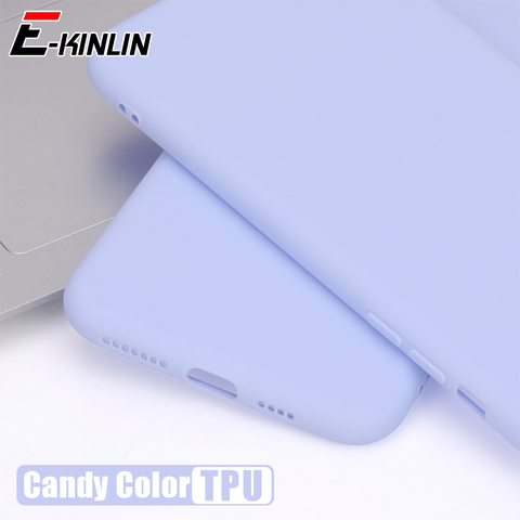 Funda de silicona para teléfono móvil Realme, funda de TPU suave para móvil Realme X7 X2 7i 7 6 Pro 6i 6s 5 5s 3 3i 5G XT, Color sólido mate caramelo ► Foto 1/6