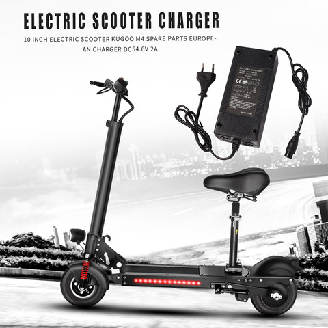 10 inch Electric Scooter Charger Scooter Power Fast Charging Adapter E-scooter DC 54.6V 2A Battery Charger for Kugoo M4 EU Plug ► Foto 1/6