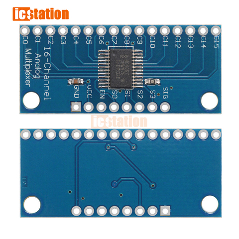 Placa de salida MUX Digital analógica 16CH, CD74HC4067, módulo preciso para Arduino, 16 canales, nivel TTL, 2V-6V para I2C SPI 16 sensores ► Foto 1/1